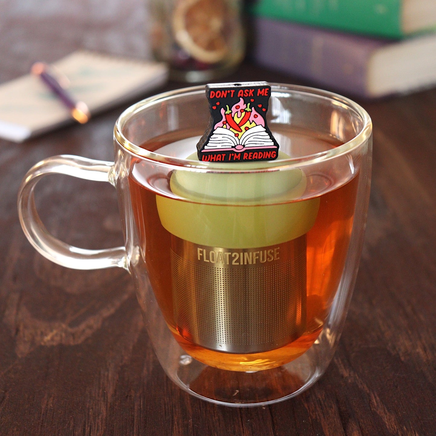 Floating Spicy Books Tea Infuser