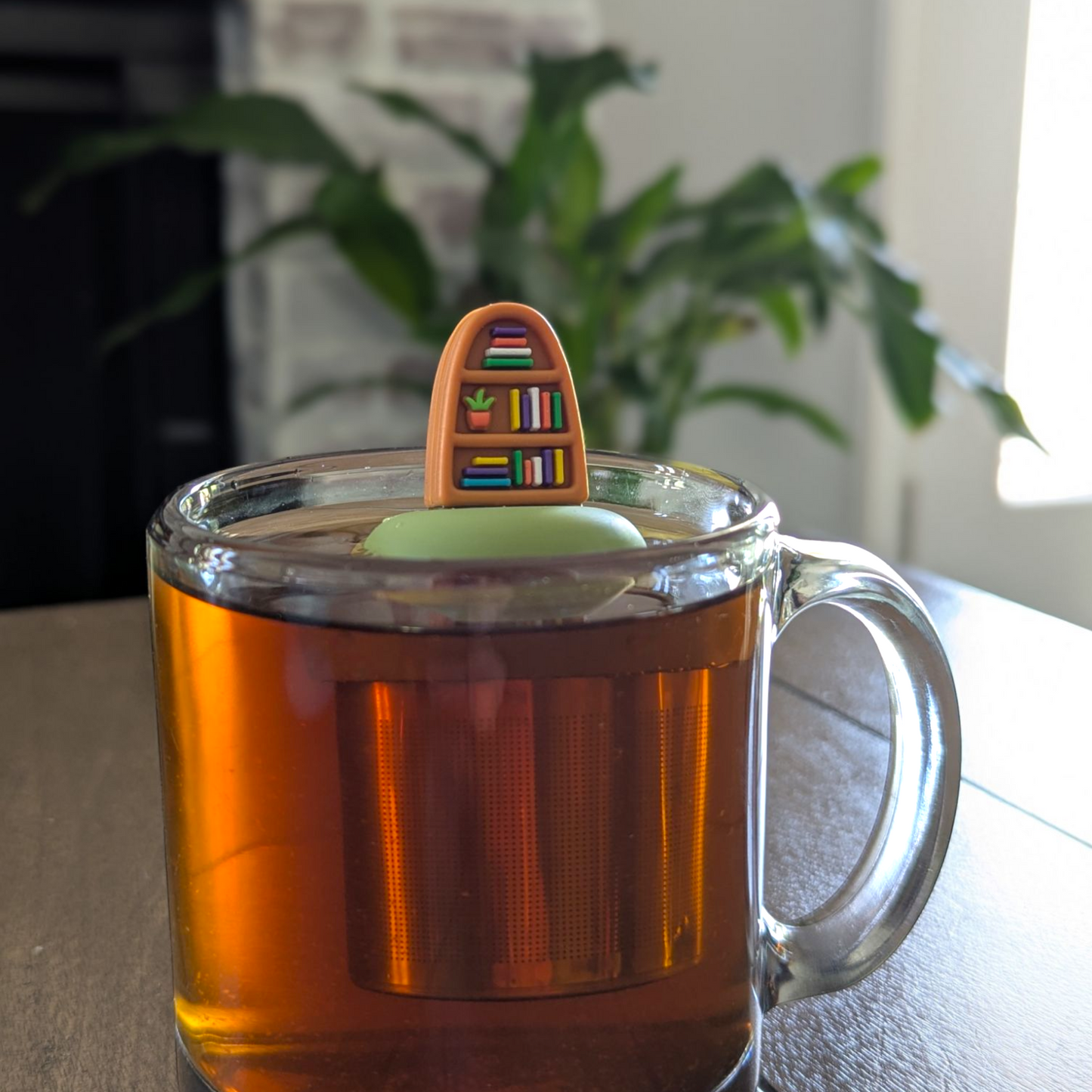 Floating Plant Bookshelf Tea Infuser