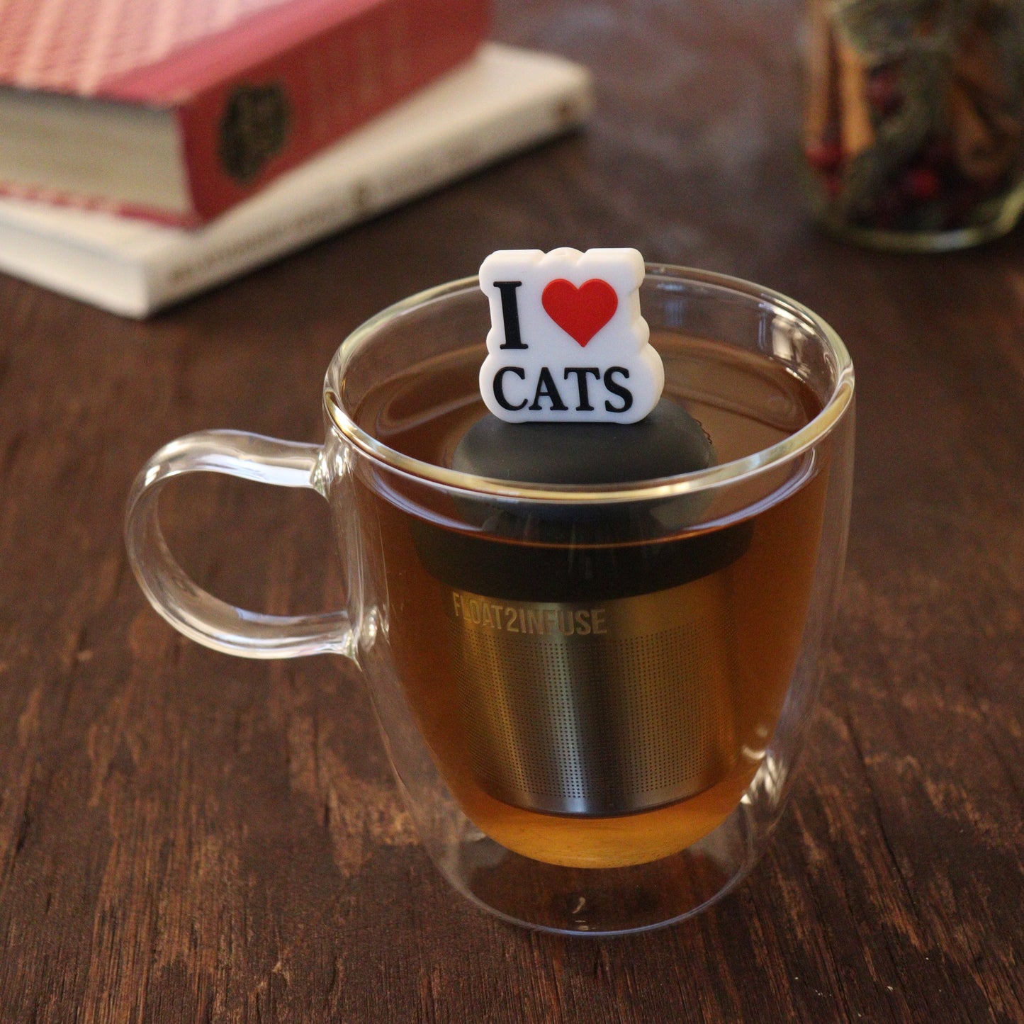 Floating Love Cats Tea Infuser