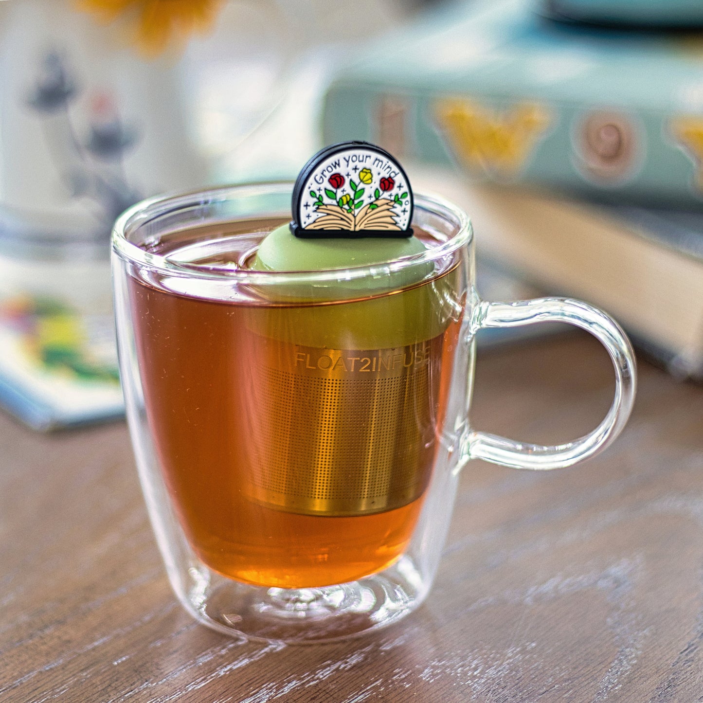 Floating Books Open Your Tea Infuser